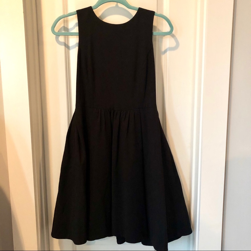 Zara Fit and Flare Little Black Dress S